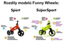 Funny Wheels Odrážadlo Rider SuperSport 2v1 fialovej Farba fialová