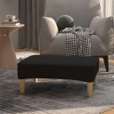 vidaXL Стул для ног, черный, 78x56x32 см, обивка из ткани