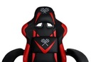 Fotel gamingowy obrotowy Dunmoon ga czarno-czerwony idealny na komunię Szerokość mebla 63 cm