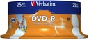 43538 VERBATIM DVD-R 4.7GB 120min 16x 25-pack VERBATIM 43538 Producent Verbatim