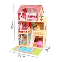 Drevený domček pre bábiky bazénový nábytok ECOTOYS Vek dieťaťa 3 roky +