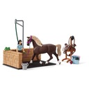 Schleich 42438 Umývačka pre kone Emily a Kobyla Luna Materiál plast