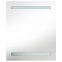 vidaXL Kúpeľňová skrinka so zrkadlom a LED, sivá betónová, 50x14x60 cm Typ iný
