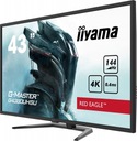 IIYAMA Monitor 43 cale G4380UHSU-B1 4K VA 2xHDMI, DP 550cd/m2, USB3.0 Przekątna ekranu 108 cm