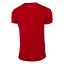 Koszulka 4F M H4L21-TSM019 Czerwony M Wzór dominujący bez wzoru