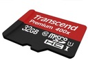Transcend Memory microSDHC Pamäťová karta 32 GB Class 10 UHS-I U1 60/25 MB/s Maximálna rýchlosť čítania 90 MB/s