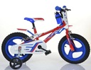 Detský bicykel Dino Boys Caliper Red koleso 14 &quot; modrá