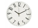 Белые настенные часы с черными цифрами, 24 см.
