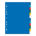 PAPIEROWE Indeksujące PRZEKŁADKI A4 12 kolorów MAXI PP Elba SEGREGATOROWE