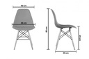 Škandinávska stolička do kuchyne jedálne Výška nábytku 82 cm