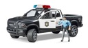 Policajné vozidlo Ram 2500 Police Truck Bruder 02505 Batérie Na batérie Typ batérie: LR44