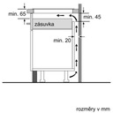 Vstavaná indukčná varná doska Bosch PUE611FB1E Šírka produktu 59.2 cm