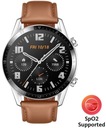 Smartwatch Huawei Watch GT 2 Classic brązowy Materiał koperty tworzywo sztuczne