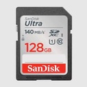 PAMÄŤOVÁ KARTA SANDISK ULTRA SDXC 128GB RÝCHLA 140MB/S UHS-I TRIEDA 10 Výrobca SanDisk