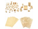 Zestaw mebelków drewnianych dla lalek Kruzzel 34 elementy Rodzaj zestawy