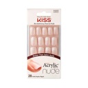 KISS Salón Umelé Nechty Acrylic French Nude - Cashmere (M) 1op.(28ks Tvar námestie