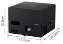 LCD projektor Epson EF-12 čierny Výška produktu 17.5 cm