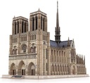 Puzzle Katedrála Notre Dame de Paris 3D 293 dielikov. Hĺbka produktu 22 cm