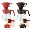 Hario V60 Pour over Kit (červená) Ďalšie vlastnosti Ergonomická rukojeť Snadno se čistí