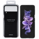 Samsung Kožený zadný kryt - Z Flip3 5G F711 - čierna Materiál prírodná koža