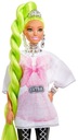 Barbie Extra HDJ44 Bábika Neónové zelené vlasy Výška produktu 32.5 cm