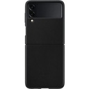 Samsung Kožený zadný kryt - Z Flip3 5G F711 - čierna Vyhradená značka Samsung