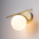 Настінний світильник ARALIA Gold White Glass Shade 1xG9 Настінний світильник для домашньої кімнати