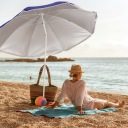 Пляжні Парасольки Relaxdays Синій 160 Cm