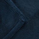 Теплый плед ROTE, темно-синий, 150х200 см HOMLA
