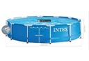 Roštový bazén okrúhly Intex 366 x 366 cm Dĺžka 366 cm