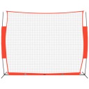 vidaXL Бейсбольная сетка красный и черный 369x107x271 см