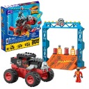 MEGA HOT WHEELS CITY MONSTER TRUCKS STUNT BONE SHAKER SET