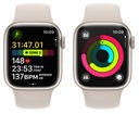 Inteligentné hodinky Apple Watch 9 GPS 41mm biela Tvar puzdra okrúhly