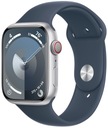 Умные часы Apple Watch Series 9 с GPS и сотовой связью, 45 мм, серебристого цвета