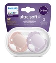 Соска AVENT ULTRA SOFT 0–6 мес ДЫШАЩАЯ + ЧЕХОЛ