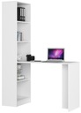 Kancelársky regál s písacím stolom SMART biely AKD Výška nábytku 180 cm