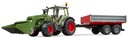Bruder 02182 Traktor Fendt Vario 211 s nakladačom Mierka 1:16