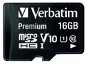 Premium microSDHC 16GB UHS-I V10 U1 + SD adaptér (44082) Kapacita karty 16 GB