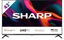Sharp 43GL4260E 43-дюймовый 4K UHD светодиодный телевизор Google TV Bluetooth