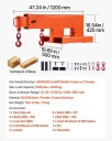 КАРКАС DZWIGOWE DO ТЕЛІГА WIDLOWYCH 2495 KG TELESKOPOWE 2 КРЮЧКИ ОБЕРТАЛЬНЕ  (18807002162) фото min 7