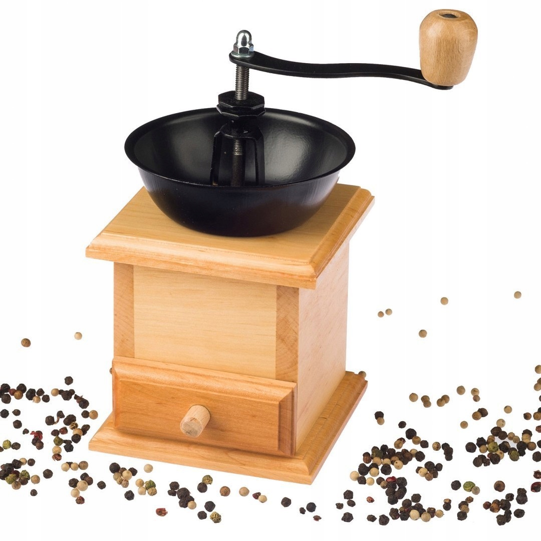 MŁYNEK RĘCZNY DO PIEPRZU I SOLI KAWY ZIÓŁ MOŹDZIEŻ 7860995316 - Allegro.pl