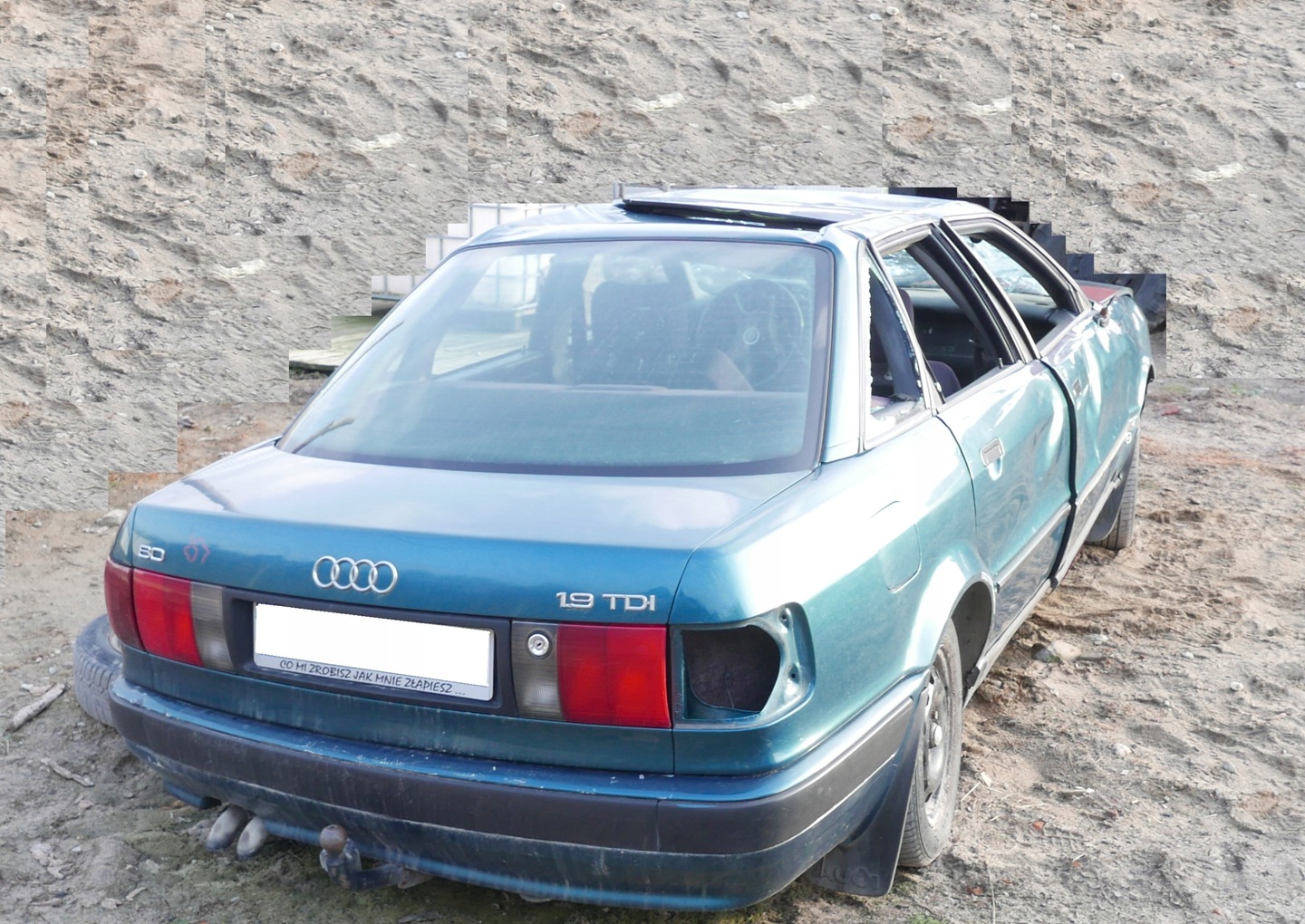 KIEROWNICA + ZAŚLEPKA AUDI 80 B4 5D SEDAN 9196 7937206073