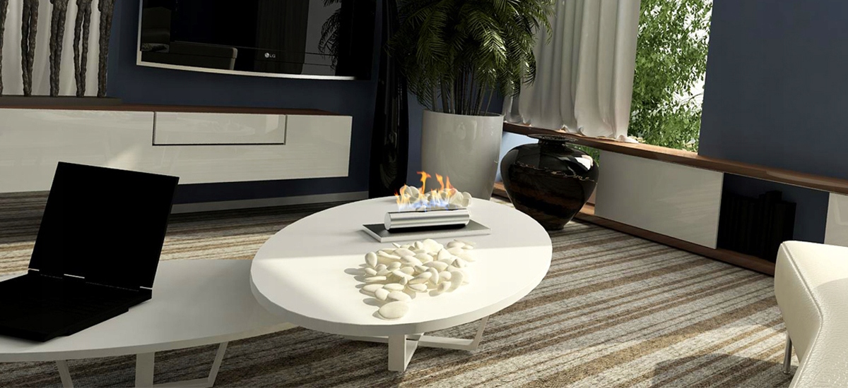 Tischkamin Bio-Ethanolkamin Gelkamin Biokamin Globmetal Stainless Stahl