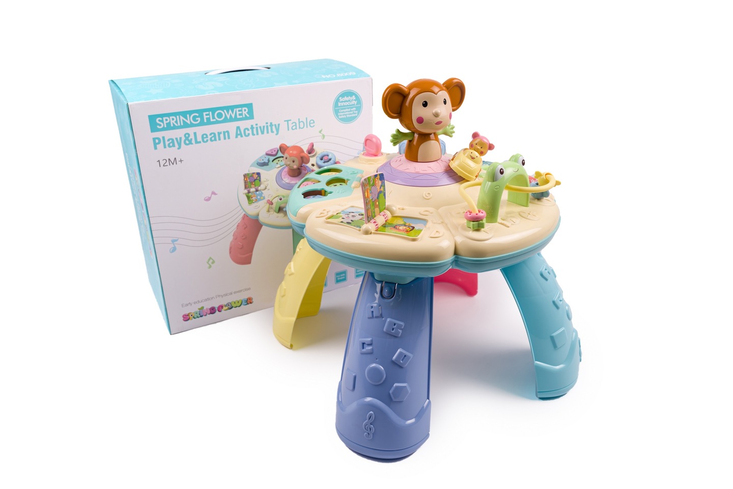 spring flower play & learn activity table