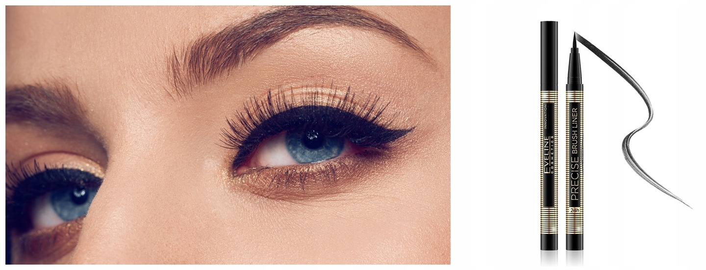 EVELINE PRECISE BRUSH LINER Deep Black pędzel 8232740014 Allegro.pl