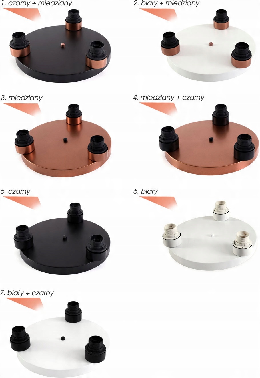 Stylowa lampa sufitowa 3 kloszowa serii Rega TYP:1303
