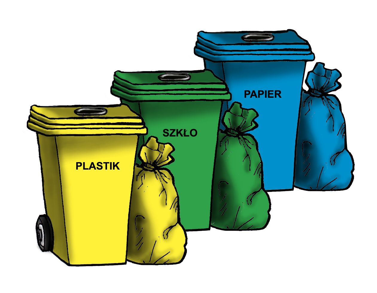 Opakowania foliowe - worki na śmieci