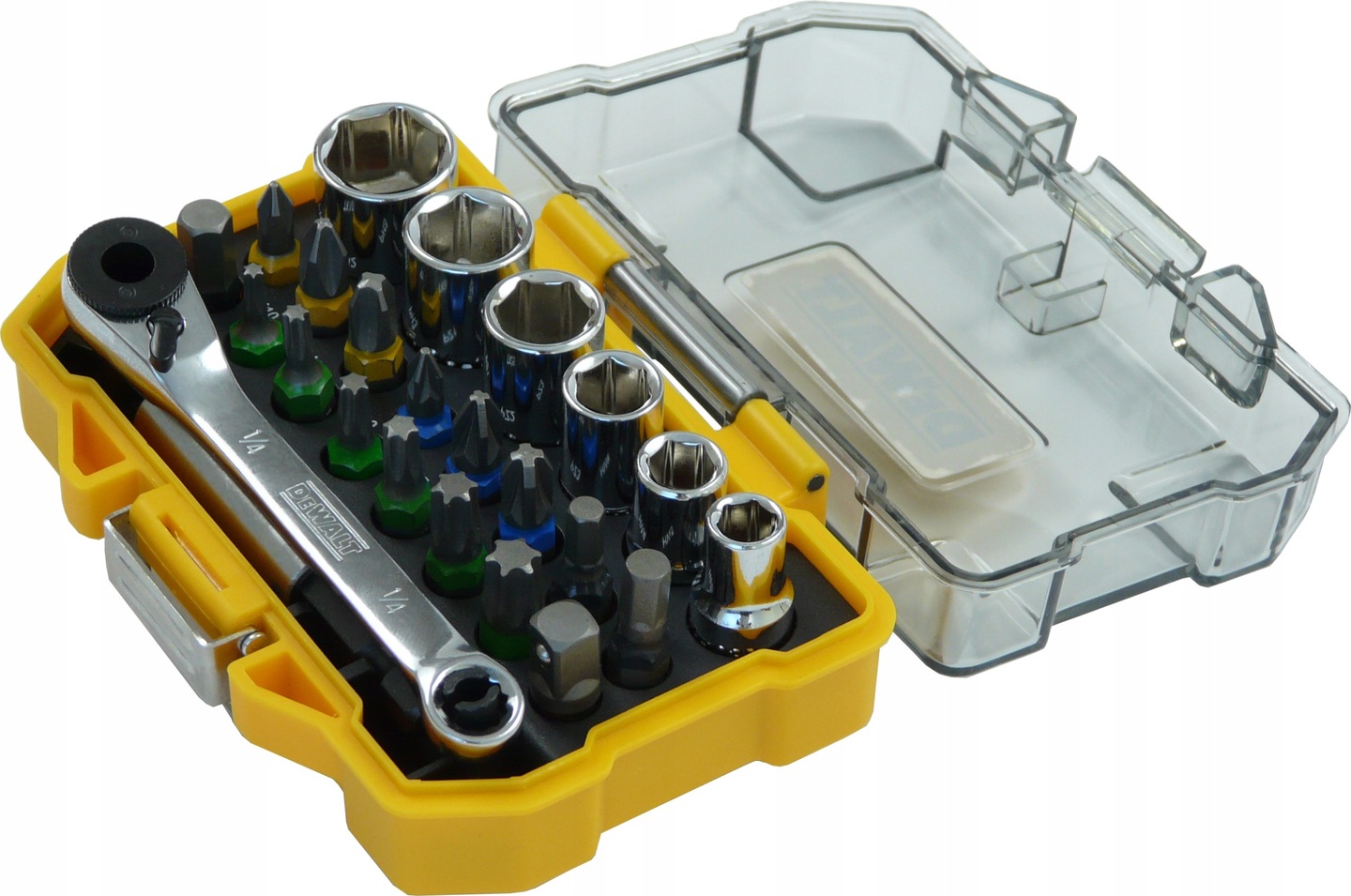 Zestaw bitów nasadek z grzechotką DeWALT DT71516