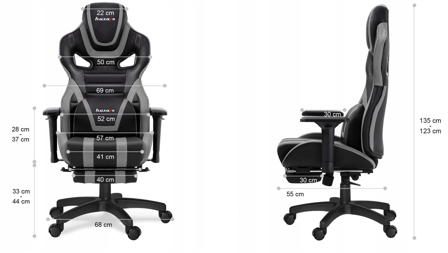 ігрове Крісло Huzaro Force 7.5 Grey
