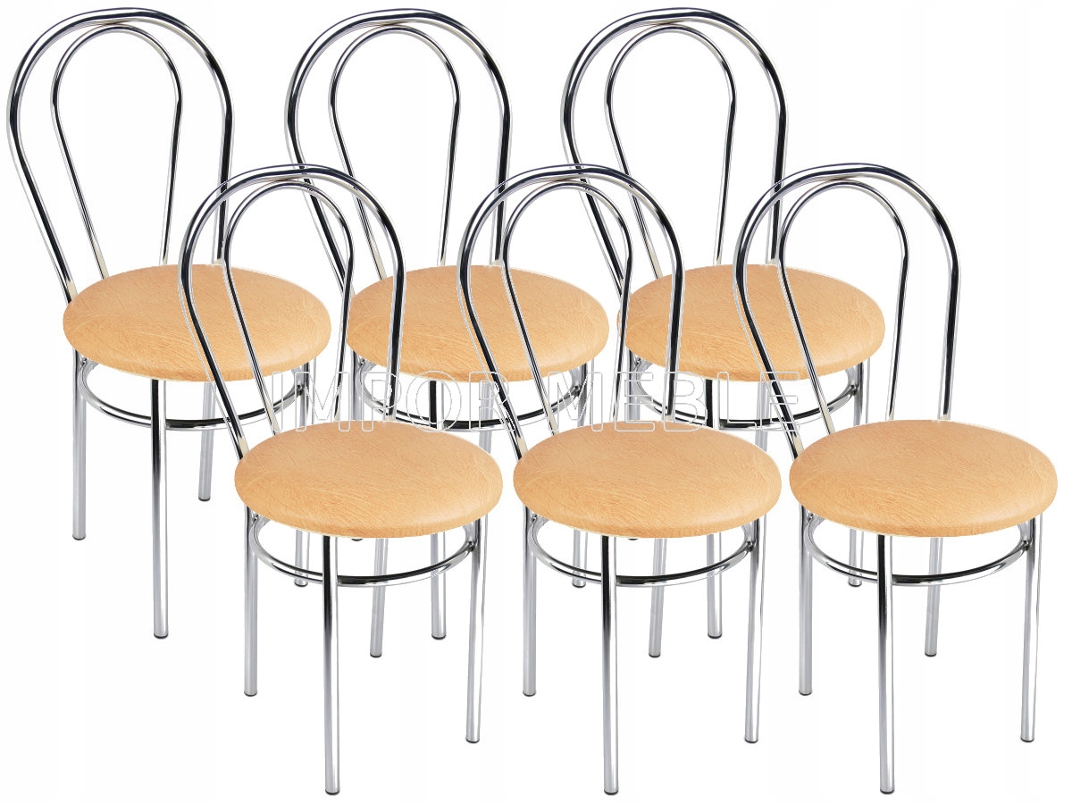 Комплект 6 стульев. Cтул tulipan Chrome. Стул металлический. Шесть стульев. Обеденный стул с металлическим каркасом Jack (набор из 2 шт.).